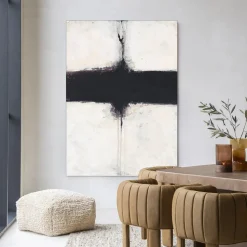 Wandkleed Abstract 3 in maat en frame naar keuze