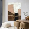 Wandkleed Abstract 9 in maat en frame naar keuze