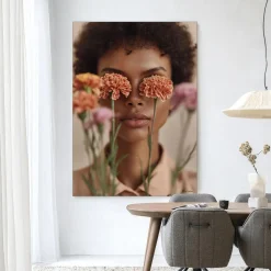 Wandkleed Carnation in maat en frame naar keuze