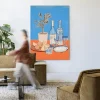 Wandkleed Cocktail Table in maat en frame naar keuze