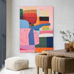 Wandkleed Colour Stacking in maat en frame naar keuze