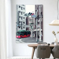 Wandkleed Complementary Bus in maat en frame naar keuze