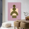Wandkleed Forma 3 Lilac in maat en frame naar keuze