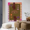 Wandkleed Hands in maat en frame naar keuze