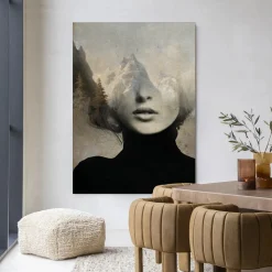 Wandkleed Head In The Sky in maat en frame naar keuze