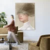 Wandkleed Mood Cloud in maat en frame naar keuze