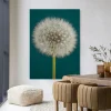 Wandkleed Pluizige Paardenbloem in maat en frame naar keuze