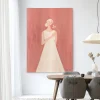 Wandkleed Polly in maat en frame naar keuze