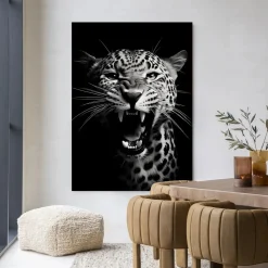 Wandkleed Rawr Cheetah in maat en frame naar keuze