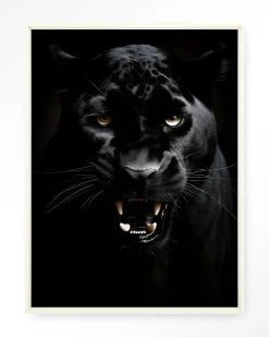 Wandkleed Rawr Panther in maat en frame naar keuze