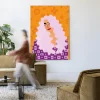 Wandkleed Retro Girly in maat en frame naar keuze