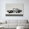 Wandkleed Silver Ride in maat en frame naar keuze