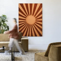 Wandkleed Sunny Side in maat en frame naar keuze