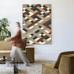 Wandkleed Timber in maat en frame naar keuze