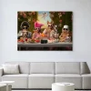 Wandkleed Uptown Table in maat en frame naar keuze