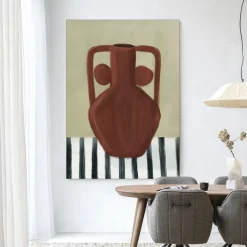 Wandkleed Vivid Vase 10 in maat en frame naar keuze