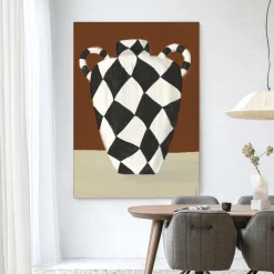 Wandkleed Vivid Vase 01 in maat en frame naar keuze