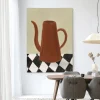 Wandkleed Vivid Vase 02 in maat en frame naar keuze