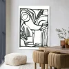 Wandkleed Vogel in maat en frame naar keuze