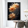 Wandkleed Waterflower Dark in maat en frame naar keuze