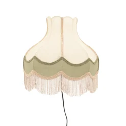 Wandlamp Fringaloo Katoen en jute