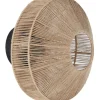Wandlamp Lyra kleur Naturel/Mat Zwart