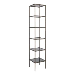 Wandrek Sheridon Glas en ijzer, 200 x 40cm
