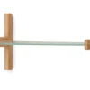 Wandrek Sitra Eikenhout en glas, 28 x 90cm