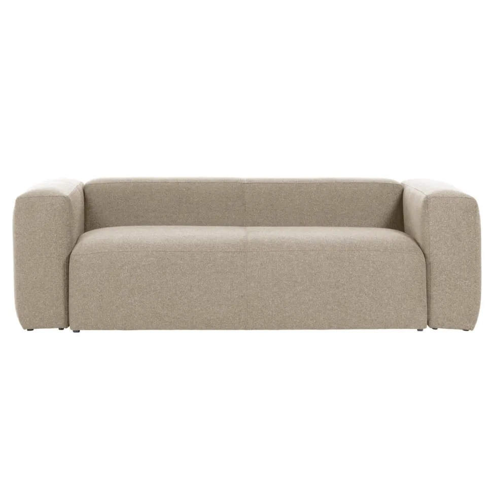 2-zits Bank Blok 210cm, kleur Beige
