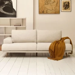 2-zits Bank Karin 211cm, kleur Beige
