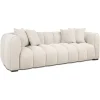 3-zits Bank Novaro Geweven stof, 236cm, kleur Naturel