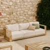 2-zits Loungebank Ambra Acaciahout