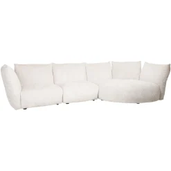 3-zits Loungebank Loyd Chenille, kleur Crème