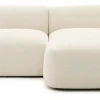 2-zits Loungebank Martina Structuurstof, 230cm, kleur Ecru