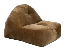 Zitzak Tombag Velvet, kleur Cognac