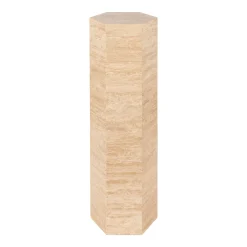 Zuil Vespin Travertin, 90cm hoog