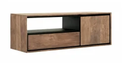 Zwevend TV-meubel Metropole Teakhout, 115cm
